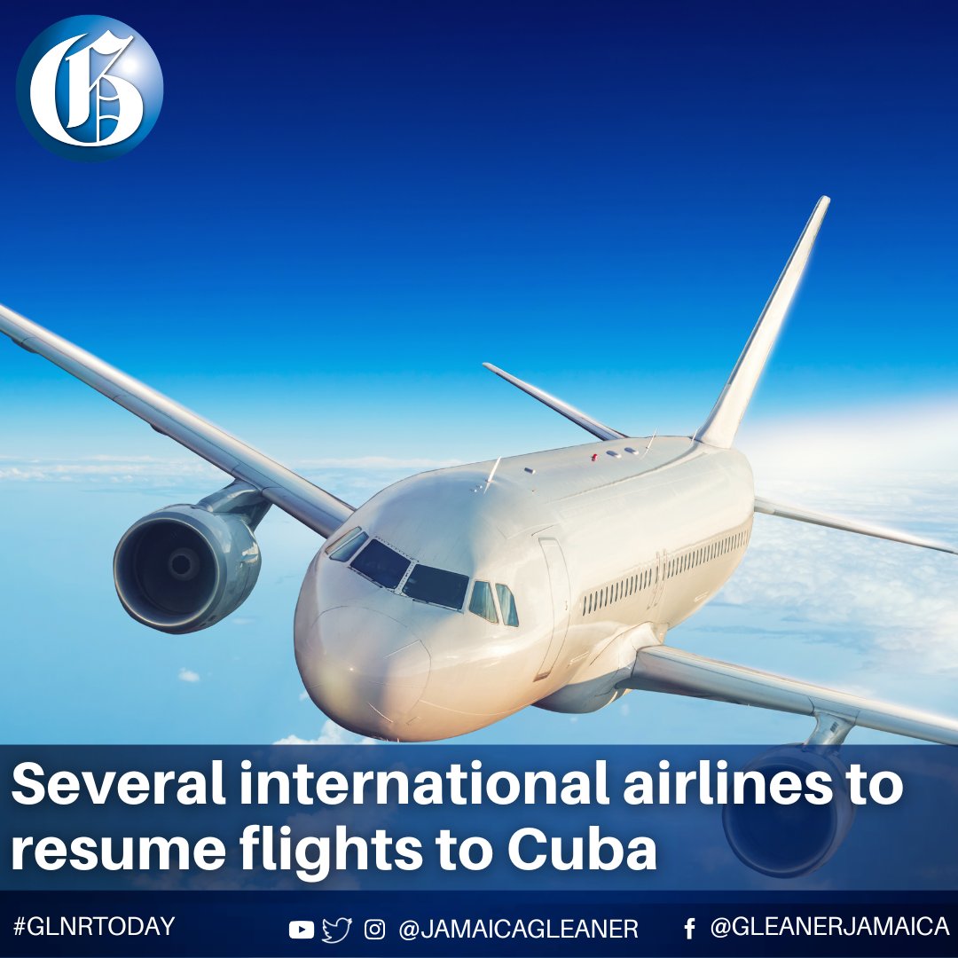 Several international carriers have announced plans to resume flights to Cuba. This was revealed by tourism marketing director Gihana Galindo during the 42nd International Tourism Fair.

Read more: jamaica-gleaner.com/article/caribb… #GLNRToday