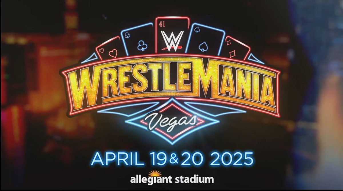 #SONDAKİKA | WWE, WrestleMania 41'in 19 ve 20 Nisan 2025 tarihlerinde Las Vegas'taki Allegiant Stadyumu'nda gerçekleştirileceğini duyurdu!