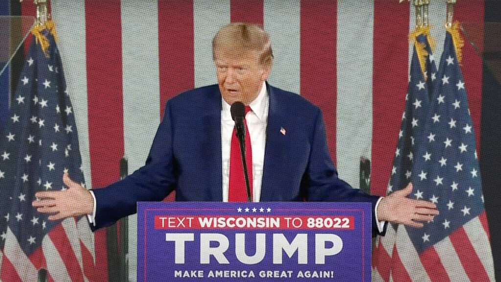 'We're going to give our police their power back and we are going to give them immunity from prosecution,' said at a rally in Wisconsin this week: reason.pub/4bifxTQ