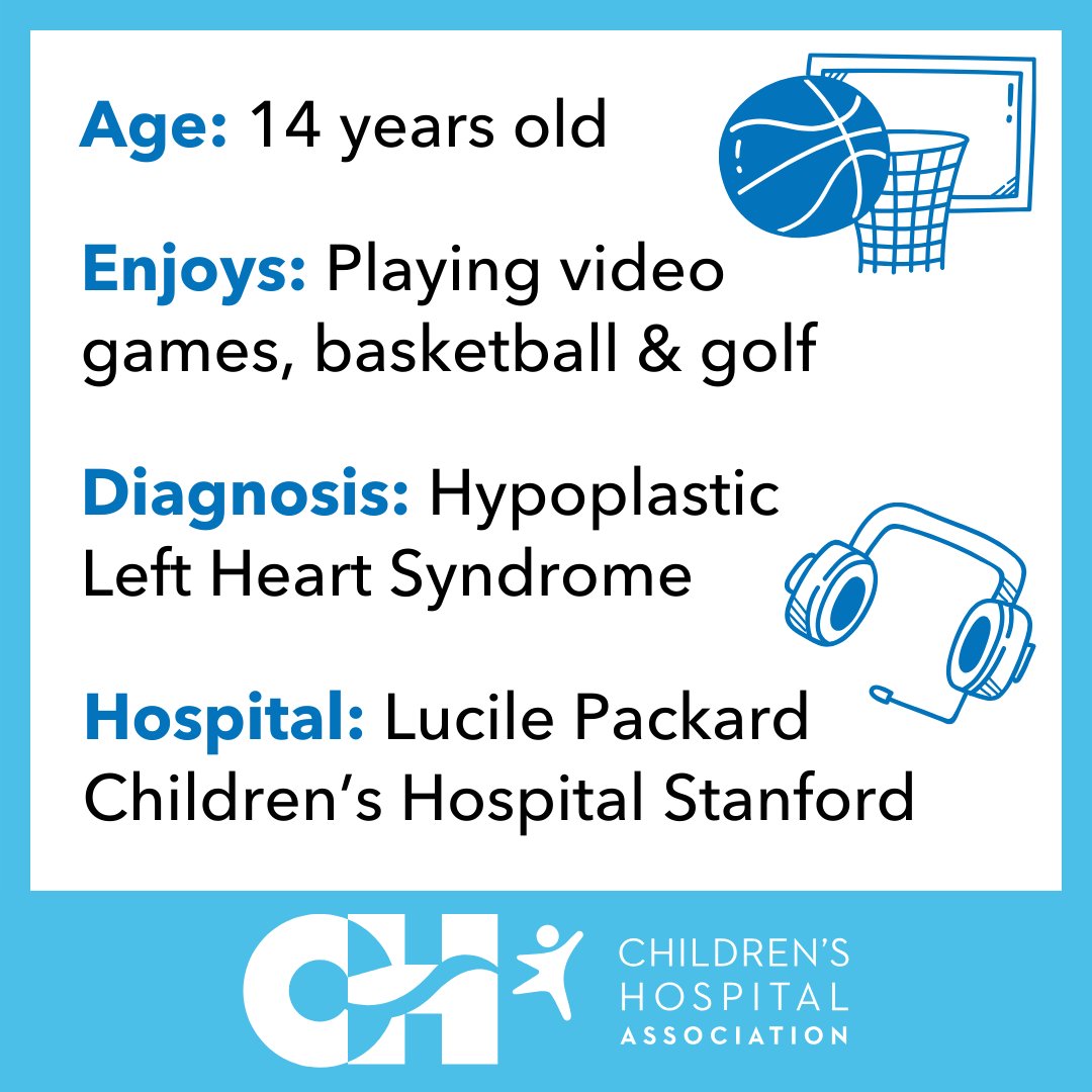 Meet Angelo, today’s #TeamCHA champion! 👏 Angelo was born with Hypoplastic Left Heart Syndrome and has undergone 3 successful open-heart surgeries under the care of @StanfordChild. Now, he's happy teen who enjoys sports! #FAD2024 Learn more: childrenshospitals.org/content/public…