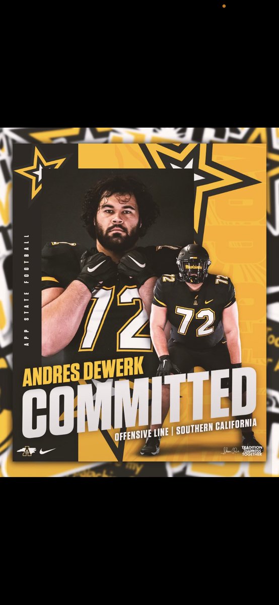 I am 100% Committed to App State! All glory to God 🙏🏽