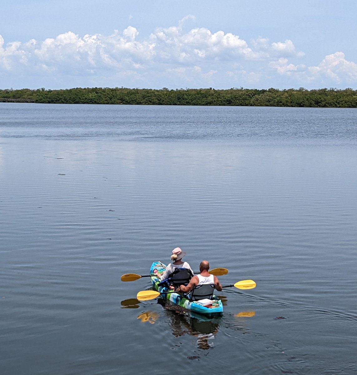 People sure love kayaking and paddleboarding out here. I need something that feels a bit less like Huckleberry Finn on a homemade raft. Maybe a 15 foot pontoon with a roof and a radio and a fridge full of beer and maybe Chloe Sevigny if she's not busy 🤔