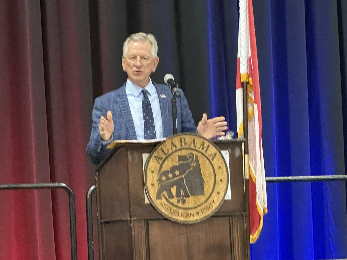 Sen. @TTuberville is elected by @ALGOP convention delegates to be Alabama's delegation chairman by acclamation #alpolitics