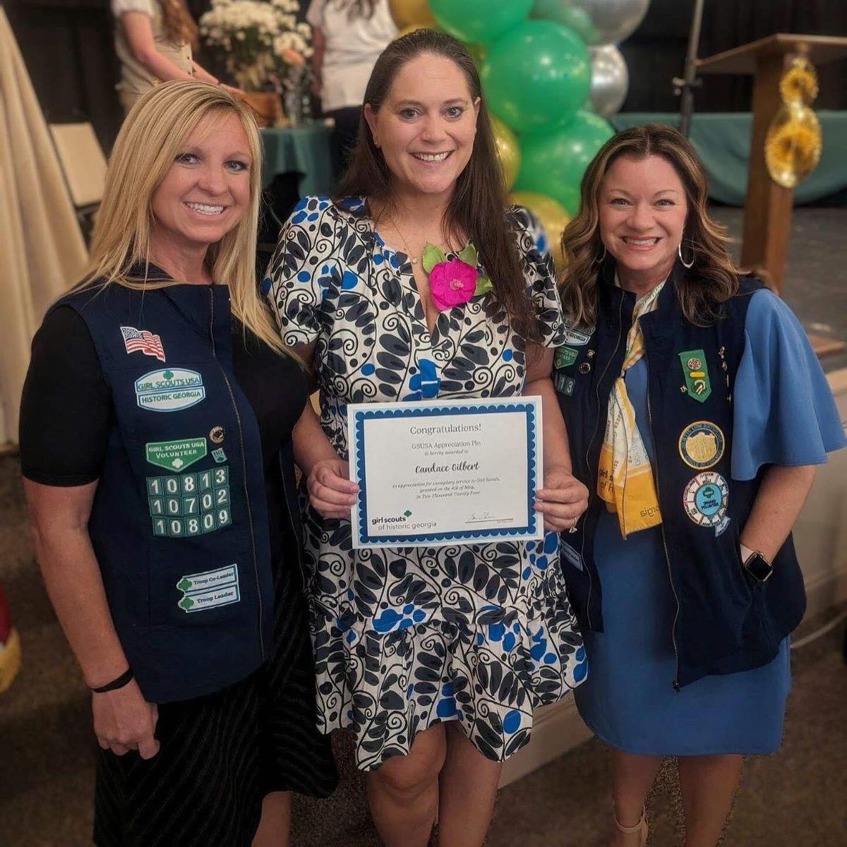 Congrats CCS Training and Communications Manager Candace Gilbert on receiving a National Volunteer Recognition Award from @girlscouts for serving as a volunteer and cookie chair for Girl Scout Troop 10813 for the last five years and demonstrating excellent leadership for girls.