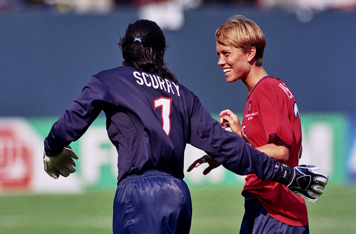 The first #USWNT goal at the Olympics, Gold Medalist, a 99er, and a legacy cemented at the @soccerhof… 👏👏👏 Tisha Venturini-Hoch