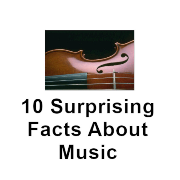 Discover 10 surprising facts about music at FreeSpeedReads.com/10-strange-fac… (#music, #musicalInstrument, #musicHistory, #musician, #instruments, #piano, #Mozart, #Beethoven, #rockNRoll, #jazz, #musicScene, #concert, #musicVideo, #composer)