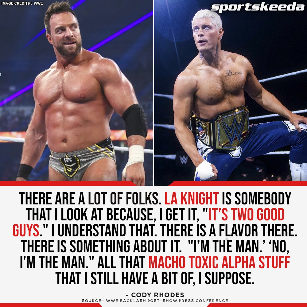 #CodyRhodes names #LAKnight as the one he would like to face next. #WWEBacklash #WWE