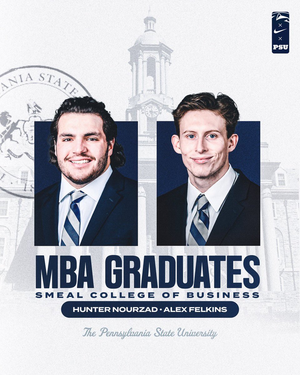 They came to campus on a mission to maximize every opportunity presented to them. I’m so proud of both of you! Congratulations, this is what it means to be a @PennStateFball player. #WeAre