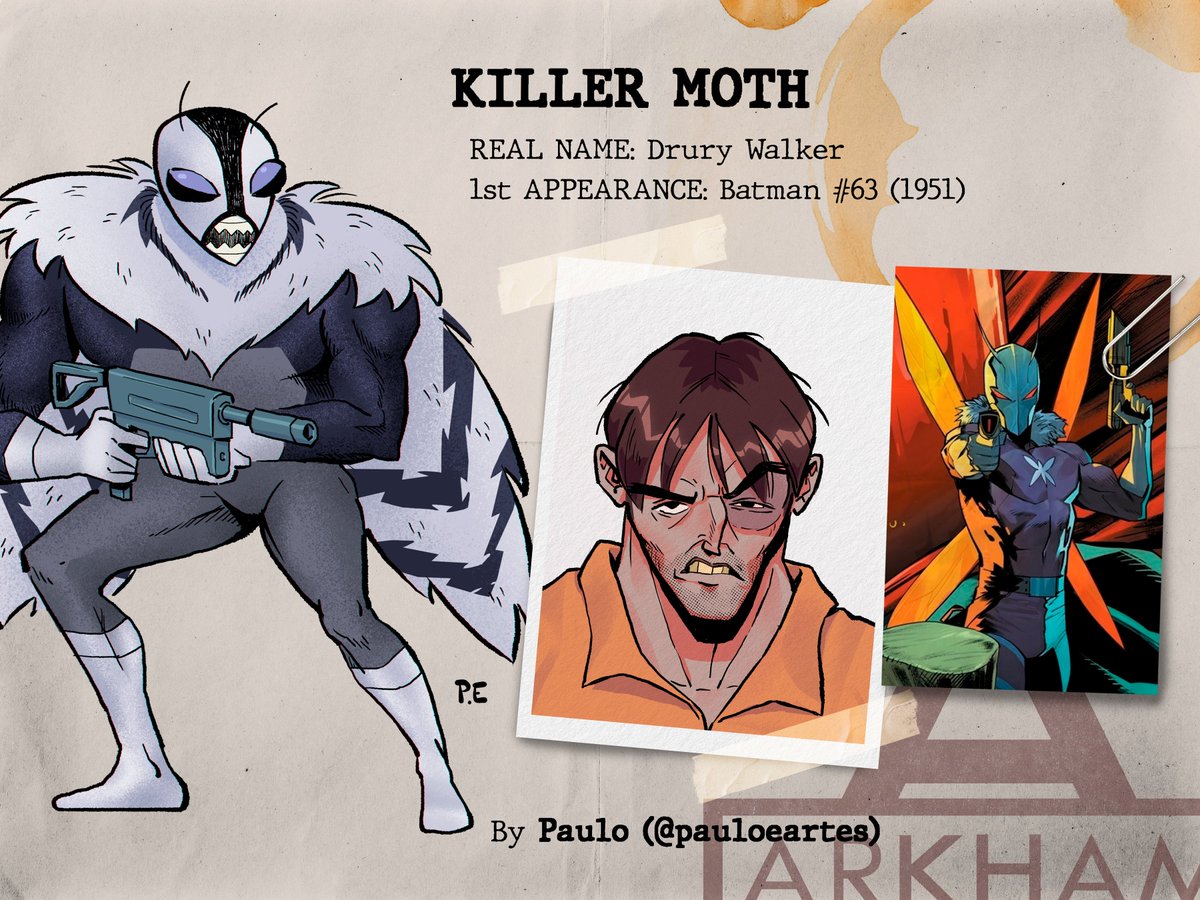 CROCODILO/KILLER CROC @ruhtraldi MARIPOSA ASSASSINA/KILLER MOTH @pauloeartes