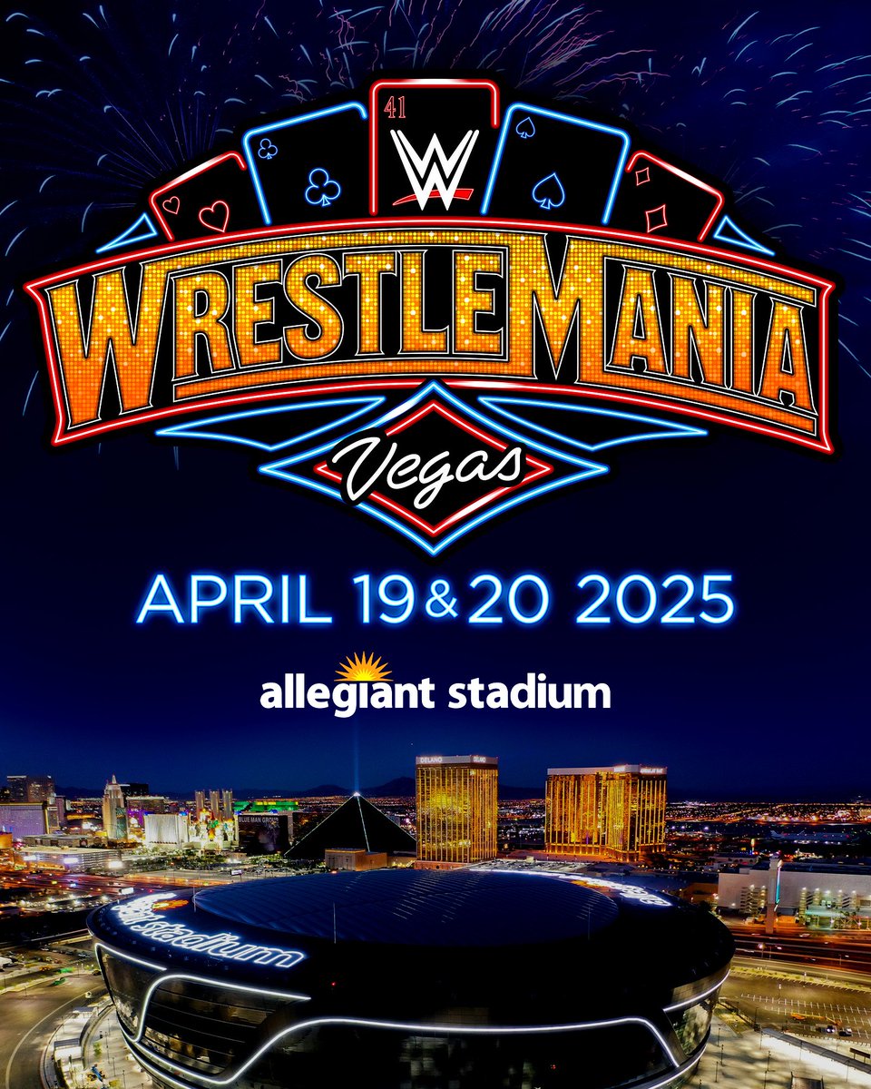 WrestleMania is coming to Las Vegas in April 2025