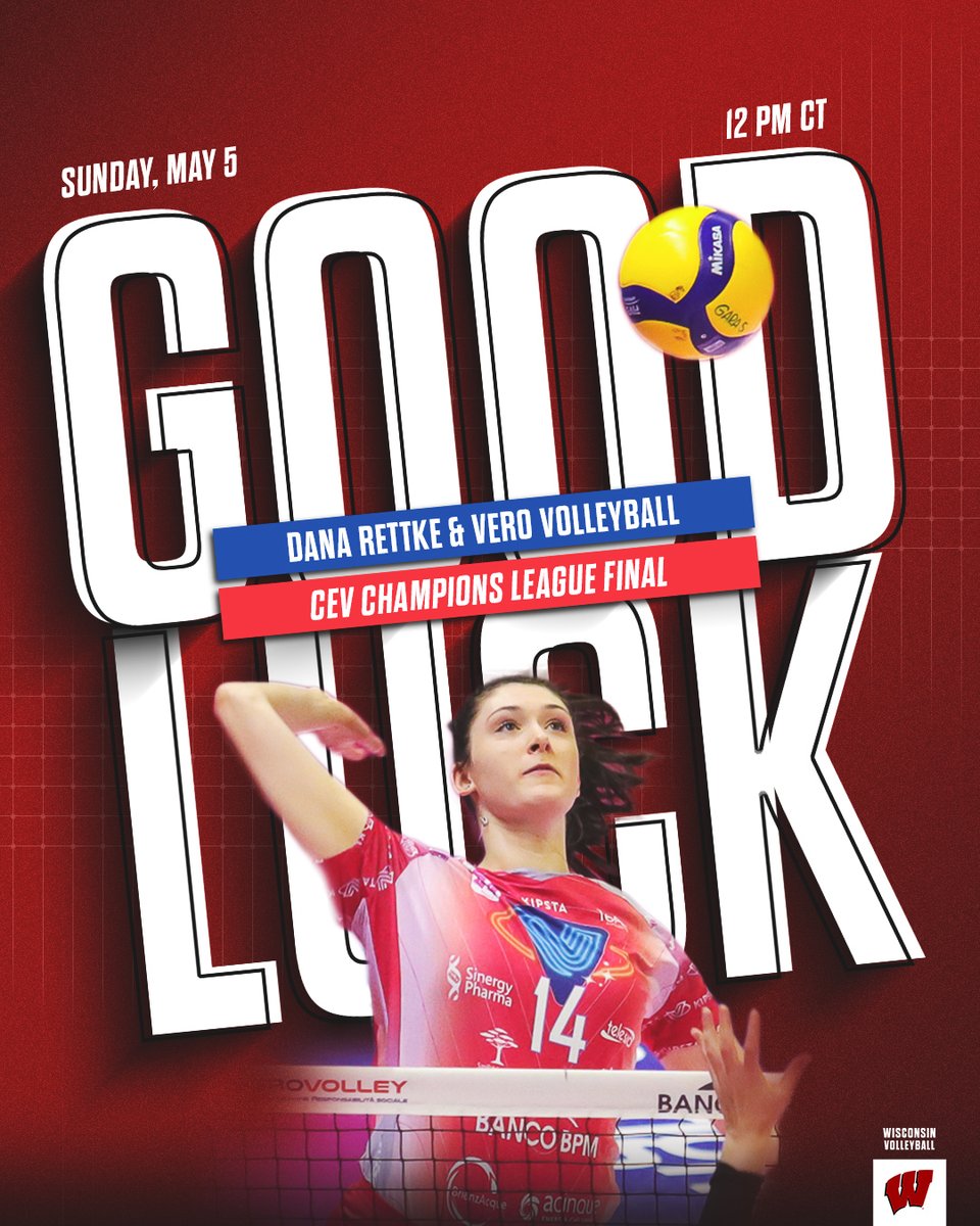 Big match for @dana_rettke and Vero Volleyball tomorrow! We'll be cheering for you here in the states!

⏰: 12 pm ct
ℹ️: bit.ly/3WrF5dd