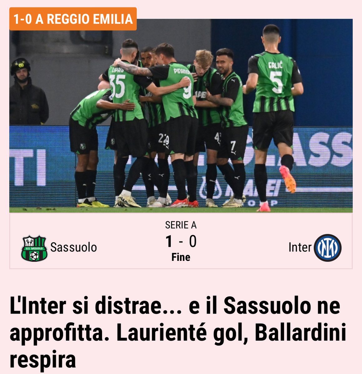 'L'inter si distrae'.... Ma quanto è bella la #MarottaLeague? #SassuoloInter