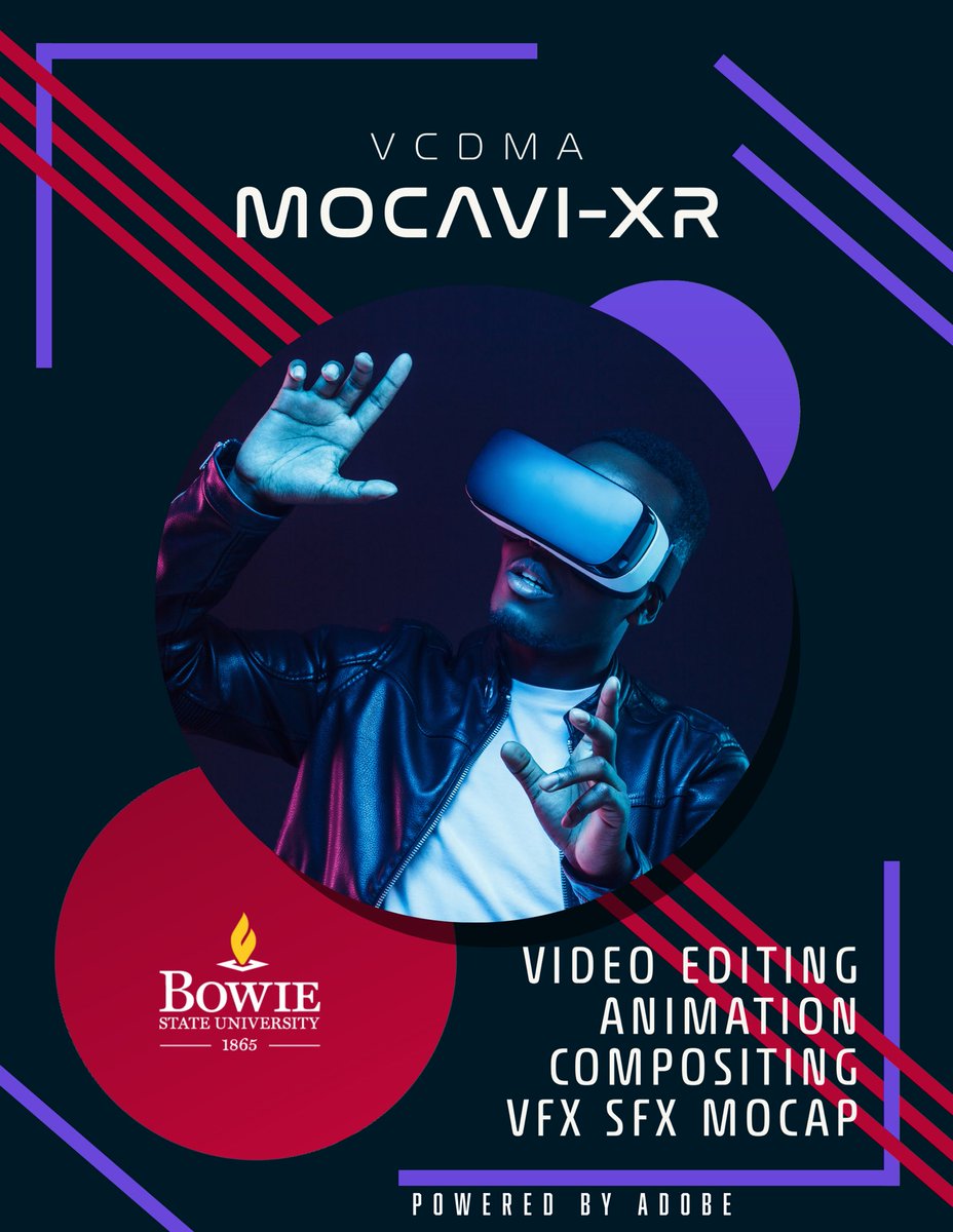 MOCAVI-XR launches in May 19, 2024 2-3 PM in the Fine and Performing Arts Center @dfpabowiestate @BowieState, FPAC 2103A. #XR #immersivemedia #vfx #sfx #videoediting #adobe #bowiestate #vcdma #mocavixr #dfpa