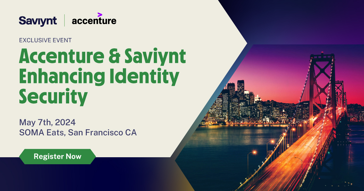 Exciting news! Join Accenture & @Saviynt for a session on the future of identity security. The session will cover customer experiences and the transformative role of AI/ML. Register now!

#IdentitySecurity #IAMTransformation  #Cybersecurity #RSAC2024 sm.saviynt.com/u/u1cPlH