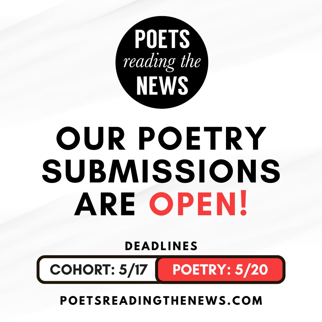 ✨ Breaking news, writing community! ✨ 

We're open to poetry submissions &amp; thrilled to be forming our next cohort of Associate Poetry Editors. 

Find us on <a href="/submittable/">JUAN DORAME </a> &amp; poetsreadingthenews.com
