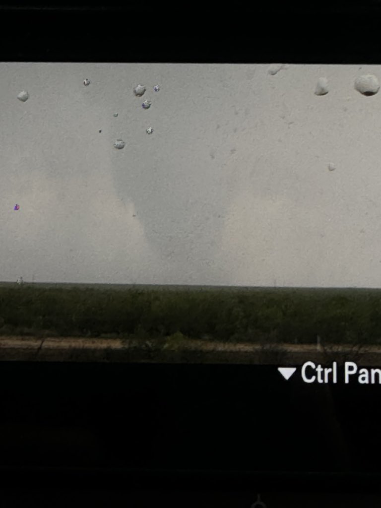 Large tornado south of Fort Stockton moving south east
