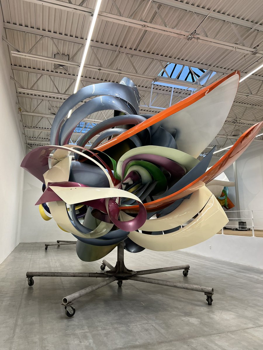 Sad news: Frank Stella died today. He was 87. Here are his latest monumental sculptures now on view at Deitch gallery