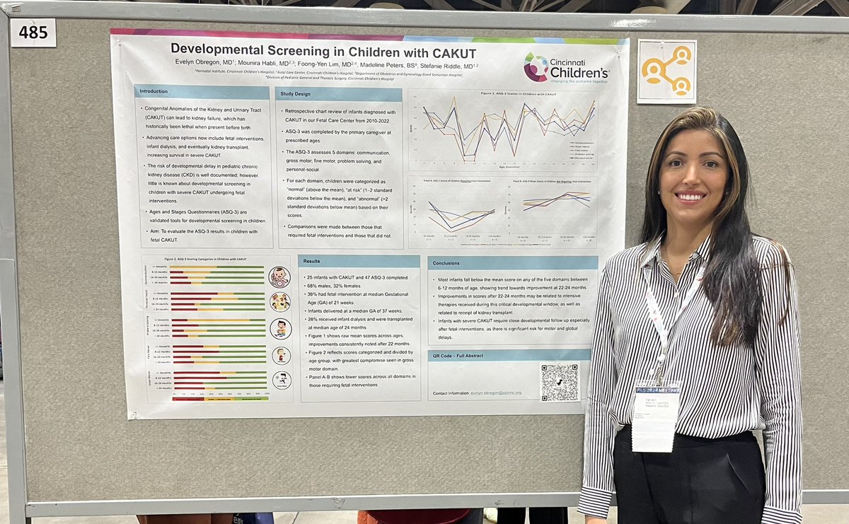 🚨 Happening now! Come check our poster on Developmental Screening of our Congenital #Kidney babies! @PASMeeting #PAS2024 @CincyKidsNeo @NeonatalKidney #NKC