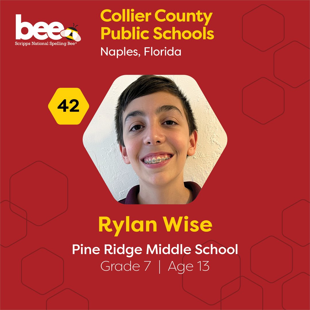Congratulations to Dean, Charan, Nidhi and Rylan! We'll see you at the Bee! 🐝 Special thanks to the Regional Partners who support these outstanding spellers: @wvgazettemail – @CCIU_24 – @ChiPubSchools – @collierschools