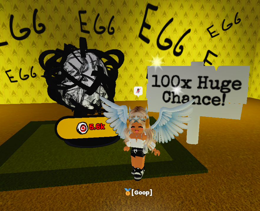 Took a while to find one but here it is! 

How many 100x eggs did you find so far and have you hatched any huges? 👀🍀

#petsim99 #petsimulator99 #ps99 #roblox