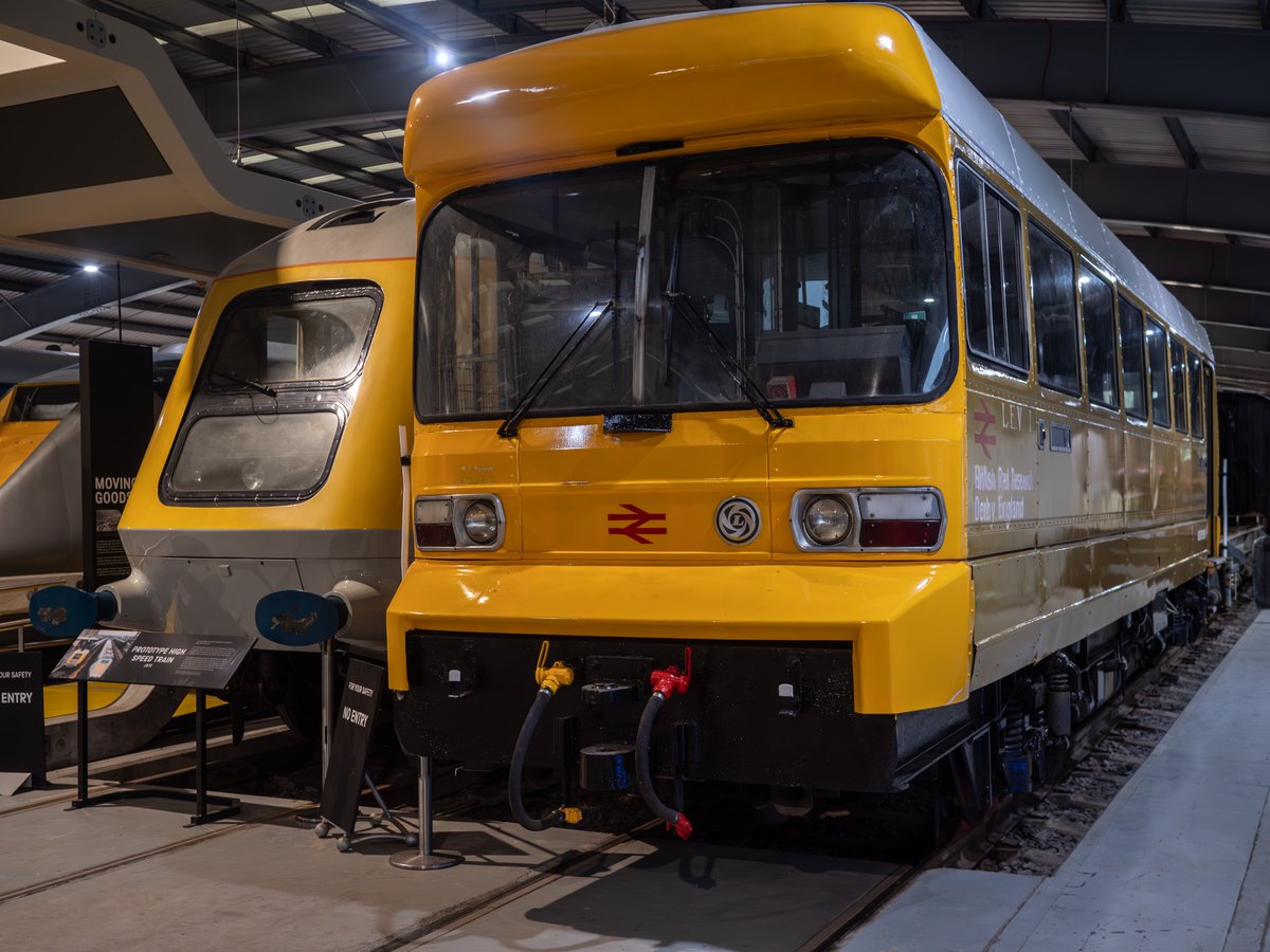 Following its long stint on the Wensleydale Railway the NRM owned LEV1 RDB975874 prototype Railbus is now in the museum at Locomotion Shildon. It was cosmetically restored at the Wensleydale Railway before being moved by road earlier this week. 04/05/24