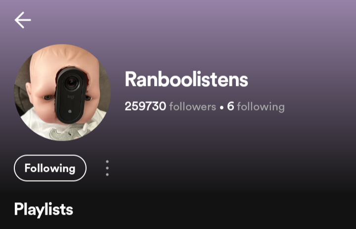 RanbooRadio's tweet image. ranboo changed their spotify profile picture!

i hate that i have to look at this everyday as my job :D /j