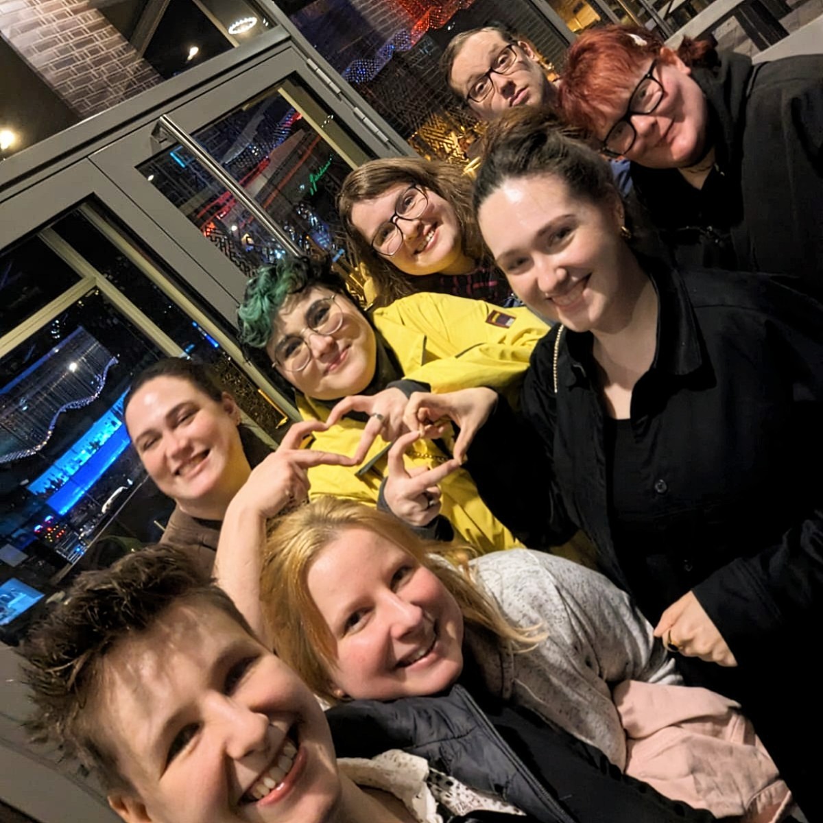 StrawberryWho's tweet photo. Look, it's my chosen family! 🫶🏻

@JustUseShatter, @SamwichLP, @galaxiefuchs, @DontCallMeAgent, Lene, @AnnieOnTheRocks, @strawbeerycake and meeee. ❤️❤️ https://t.co/4rMVr3St8T