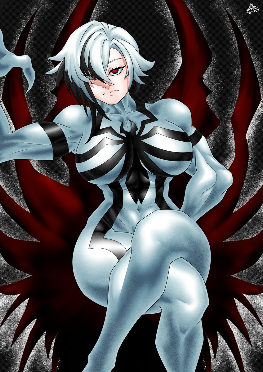 Symbiote Arlecchino (Comm Done)
#GenshinImpact #Venom