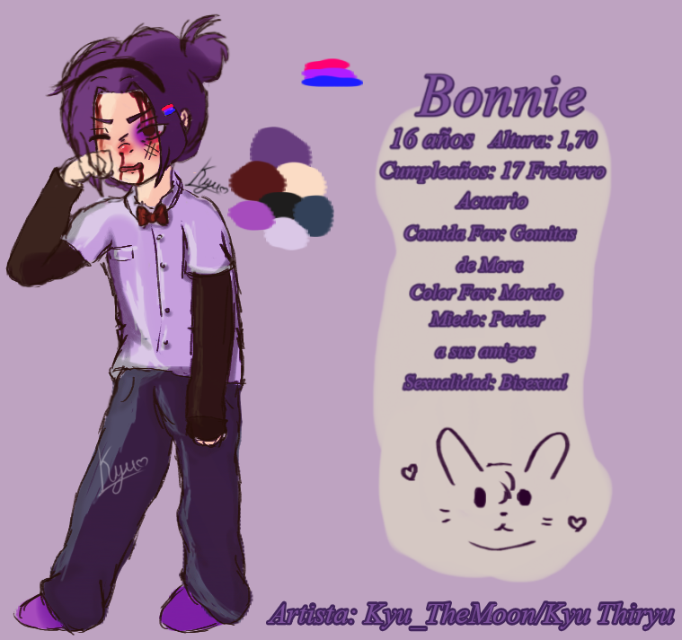 Bonnie JKSJSKJ (Sexualidad headcanon) #FNAFHS #fnaffanart #bonniefnaf