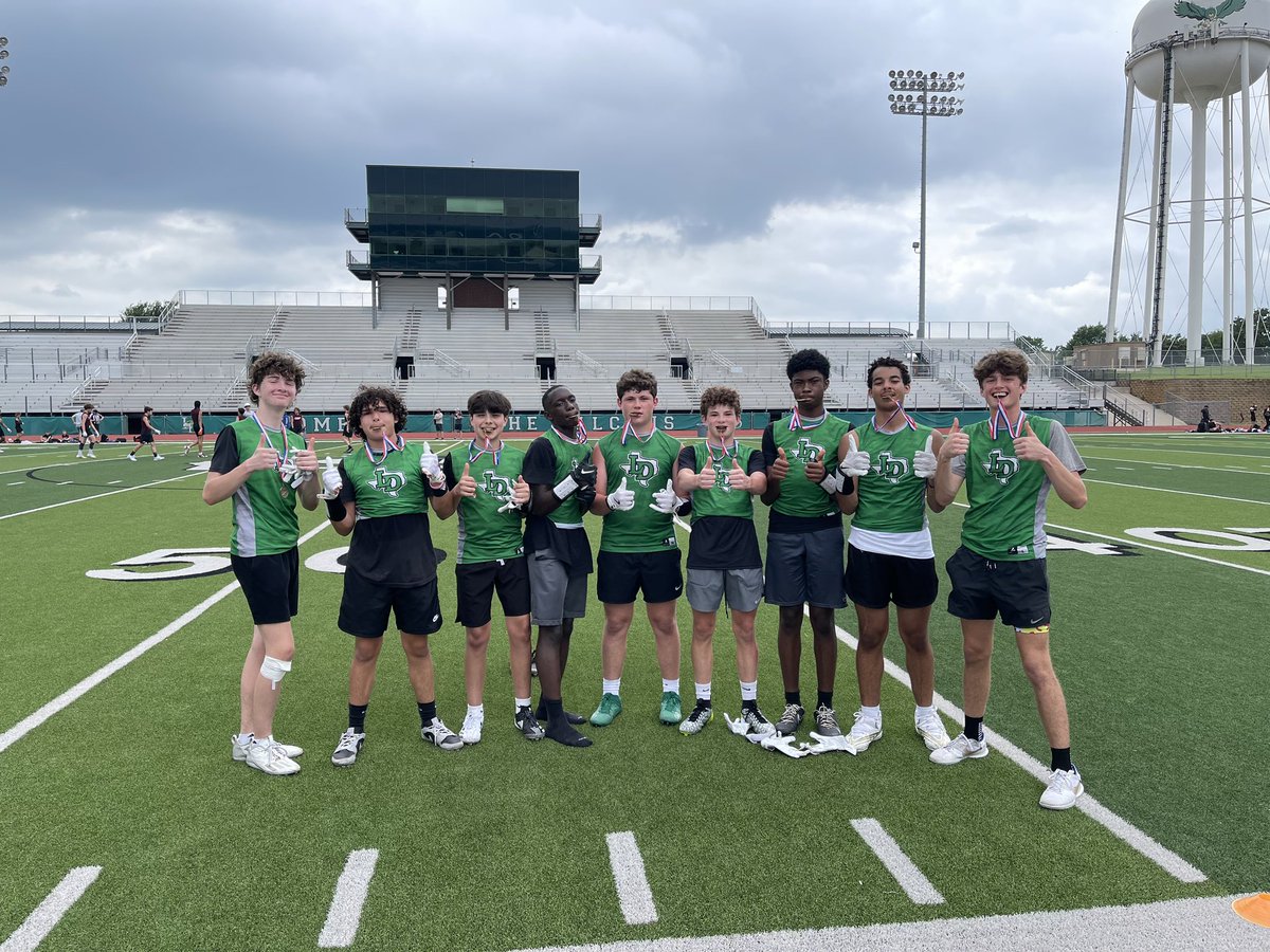 8th grade balled out today!! 7on7 champs!!!! The future is bright in Lake Dallas!!!! #dirtybirdmentality @LDISDAthletics @LakeDallasISD
