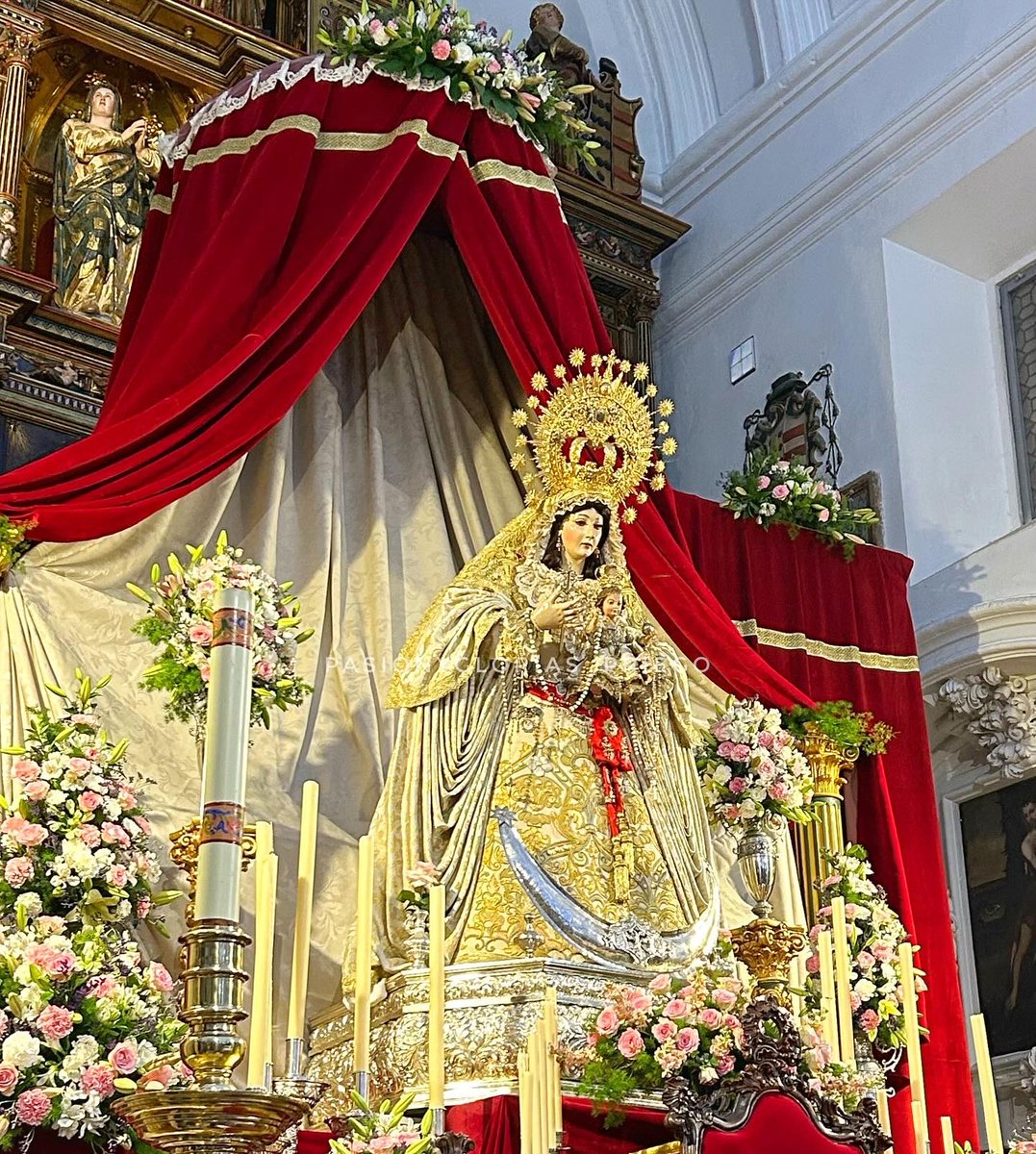 Altar de Cultos en Honor a Nuestra Señora de los Desamparados. #altar #Septenario #VirgendelosDesamparados #HermandaddelaCaridad #Cultos #Glorias #FiestasVotivas #PriegodeCordoba
