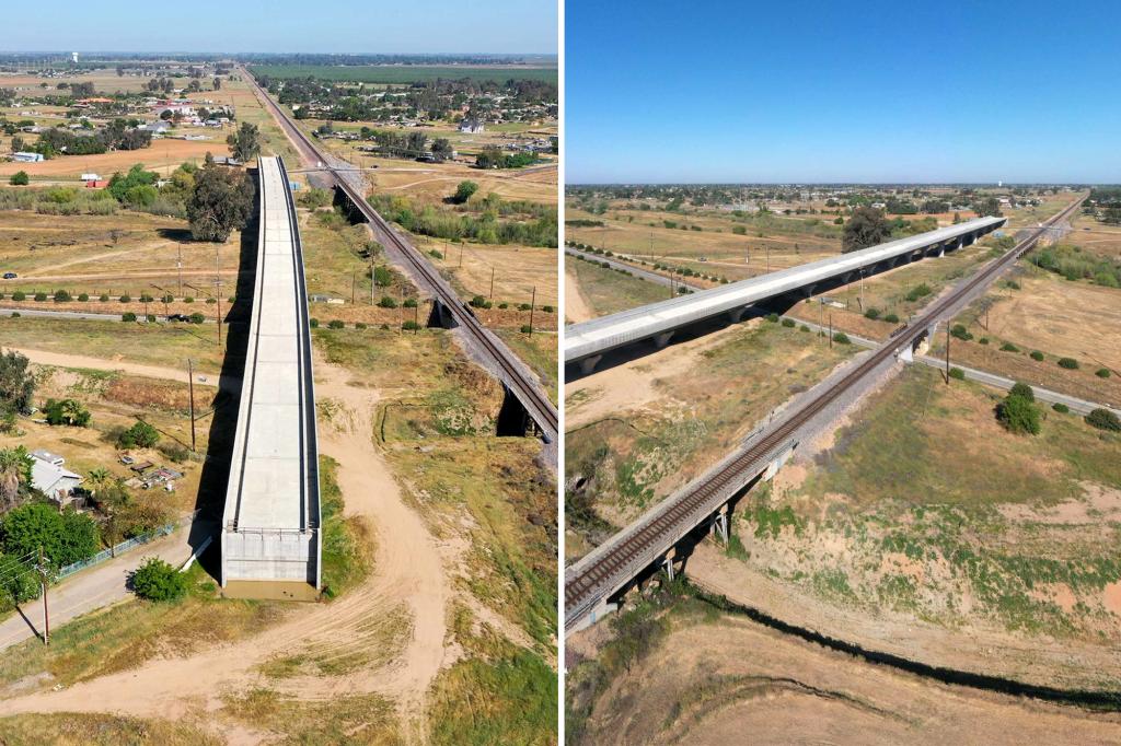 California mocked over $11 billion high-speed rail bridge to nowhere that took 9 years to build trib.al/lIjxh43