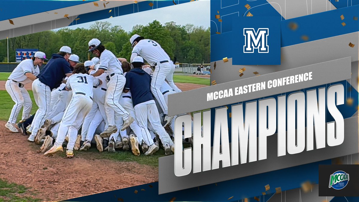 𝐂𝐨𝐧𝐟𝐞𝐫𝐞𝐧𝐜𝐞 𝐂𝐡𝐚𝐦𝐩𝐢𝐨𝐧𝐬 ⚾️🏆 For the first time since 1995, @MacombBaseball has won a MCCAA Conference Championship! The Monarchs earned a share of the MCCAA East Championship at 20-5 in league play and will hang a banner for the first time in nearly 30 years!