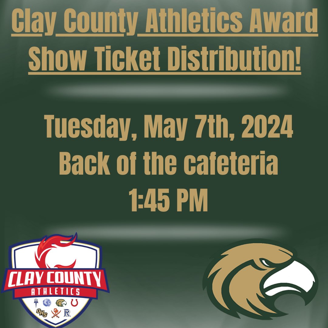 All First Team All County selections, ticket distribution will be immediately after school on Tuesday, 4/7/24, in the cafeteria, same spot as last weeks meeting. See you then! #SoarHigher