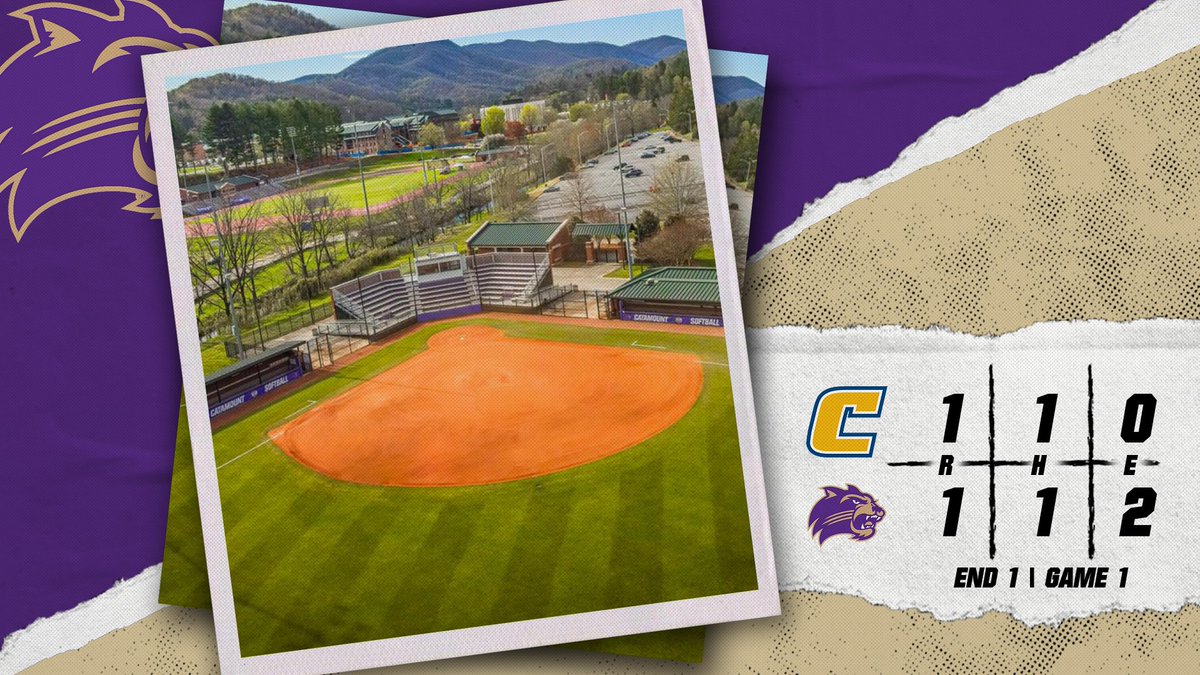 END 1st: Mocs 1, @Catamounts 1

We trade runs in the opening frame to head to the second tied at one apiece. 

#CatamountCountry | #WheeAreOne | #Team19