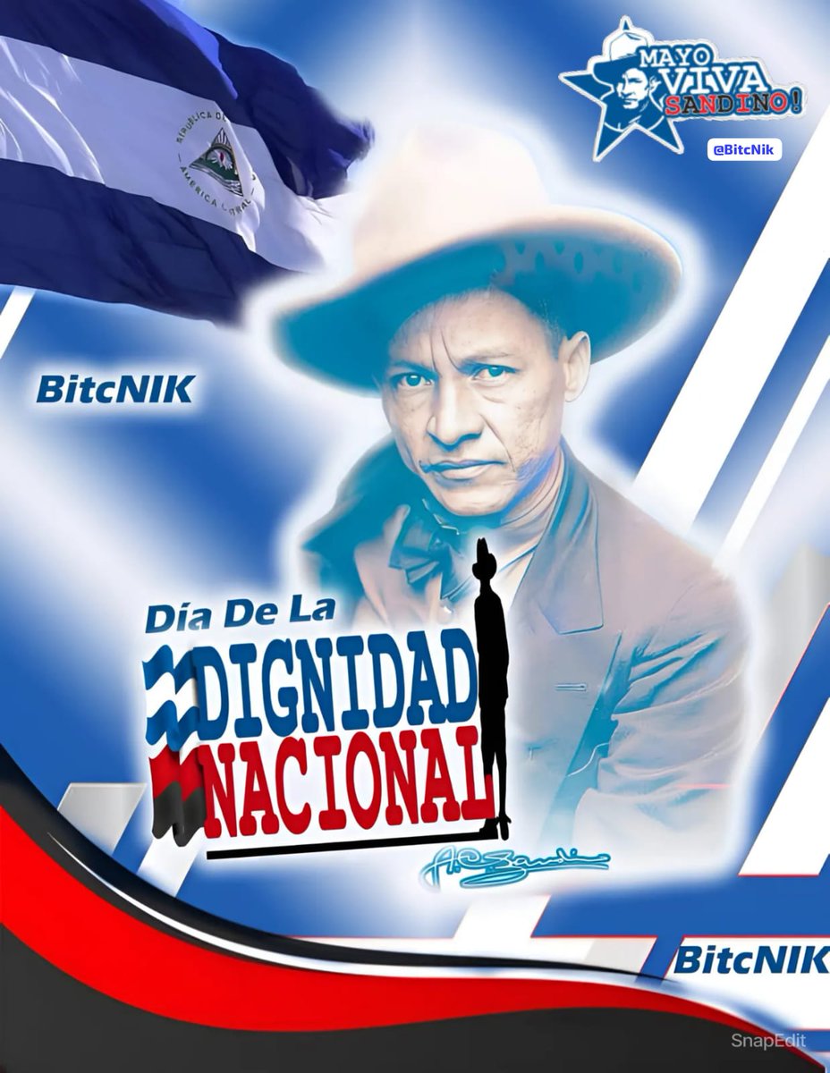 🇳🇮🕊 SANDINO Orgullo De Nuestra Identidad Nicaragüense... #Nicaragua #SoberaníaYDignidadNacional #4519LaPatriaLaRevolución #TropaSandinista