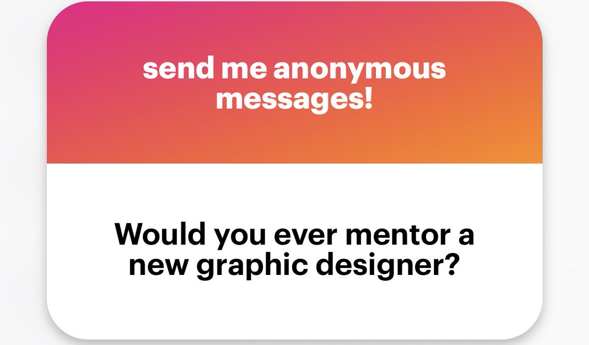 i would, but not right now? definitely a lot going on with work and my personal life at the moment. always available for an email though!