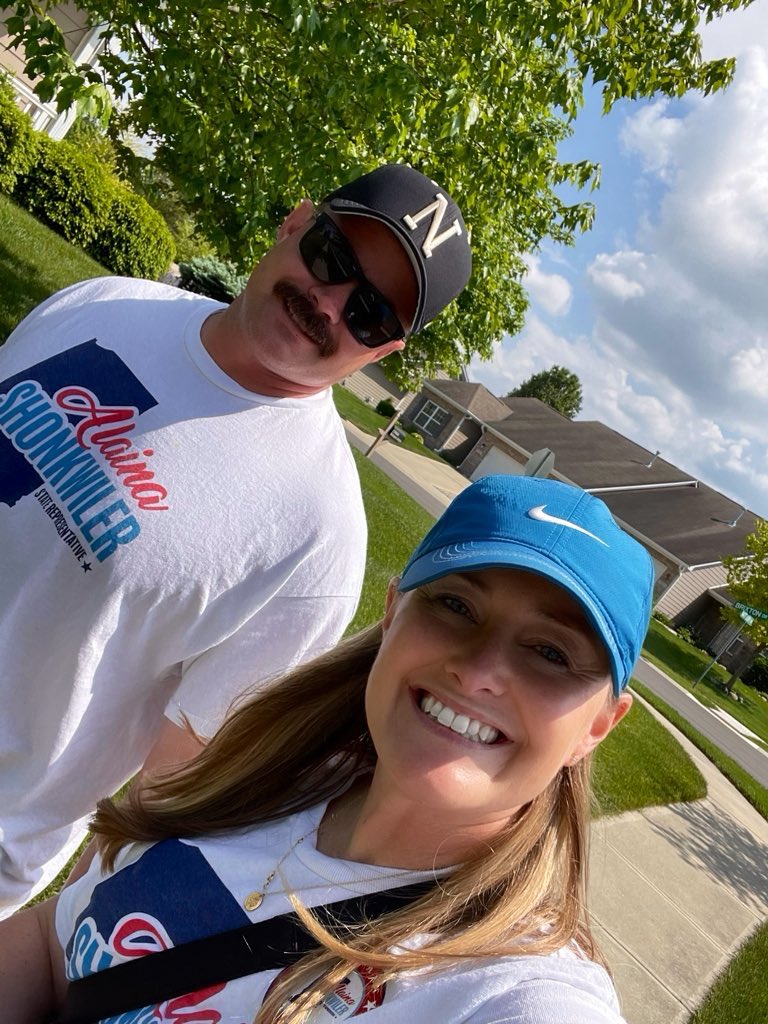 It was the last Saturday before the Primary and we had perfect Indiana weather! Team Alaina met voters at both Hamilton County early voting locations and knocked doors all around the district! The last early voting day is Monday, May 6th from 8am - noon! #primaryelection