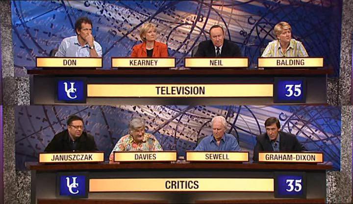 People often ask me what I remember from this bruising encounter on University Challenge where the critics humiliated the ‘tv’ world. Well - Monty Dan was useless, so was Clare Balding. Andrew Neil was feeble. Martha Kearney was OK. In general, they were stupider than I expected!