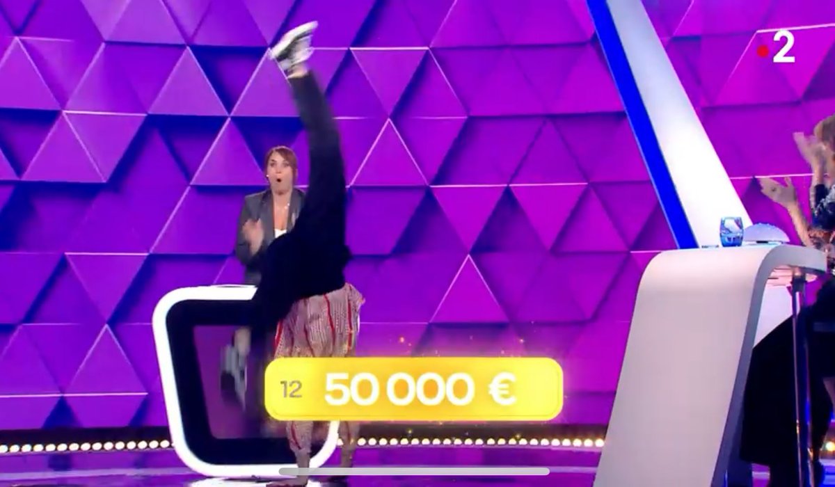 Bravooo à @virginiehocq qui gagne 50000€ pour @FRM_officiel 👏👏
#TLMJ