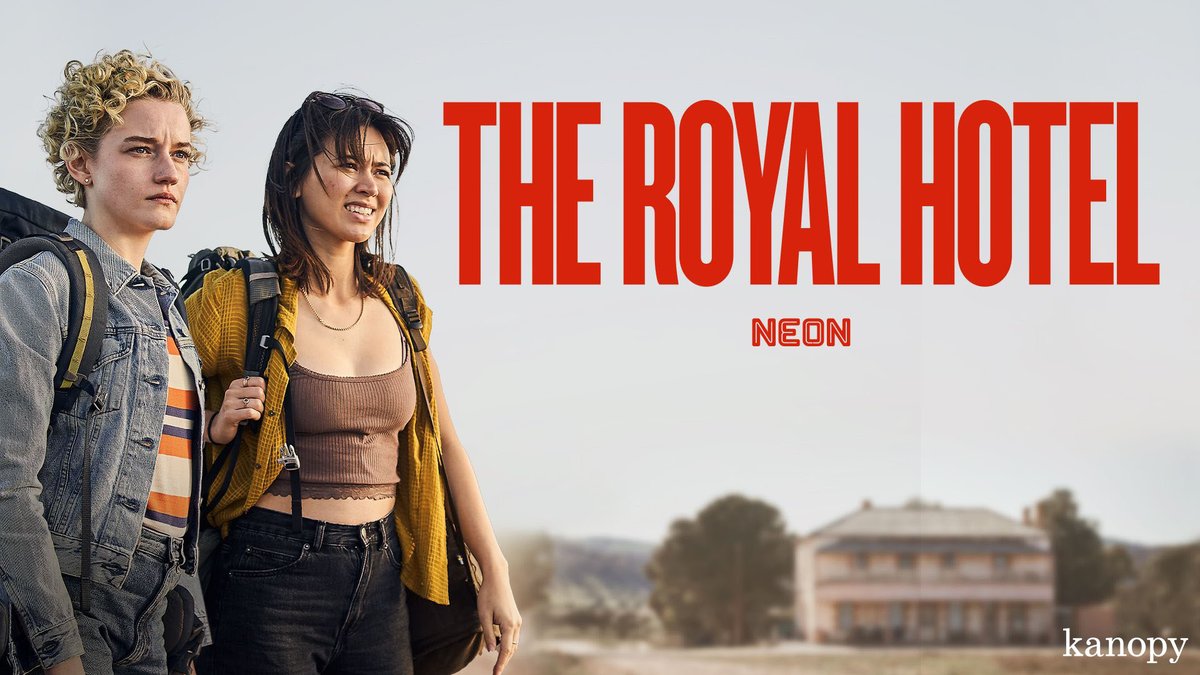 New to Kanopy! THE ROYAL HOTEL (2023) After they run out of money, Hanna and Liv take a job behind the bar of a pub in a remote Outback mining town. Soon, they find themselves trapped in an unnerving situation. kanopy.com/product/royal-… @neonrated #filmsthatmatter Available: 🇺🇸