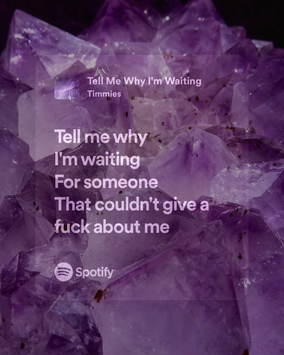 Timmies - Tell Me Why I’m Waiting 
(Feat. Shiloh Dynasty) 

Hashtags:

#spotify #instamusic #instalike #music #streaming #musicstreaming #streamingmusic #audio #bluetooth #wireless #playlist #playlistspotify #spotifyplaylist #musicplatform #artist #singer #timmies #shilohdynasty