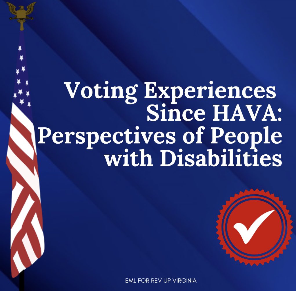 Rutgers has put out a report “Voting Experiences Since HAVA: Perspectives of People
with Disabilities”

To read the report visit our linktree : linktr.ee/revupva

#disabilityrights