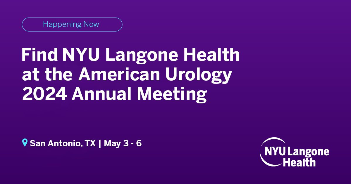 Join our faculty and researchers as they present on urology, urologic oncology, and sexual health at #AUA24. Read more about key sessions featuring our experts: bit.ly/3weXwag