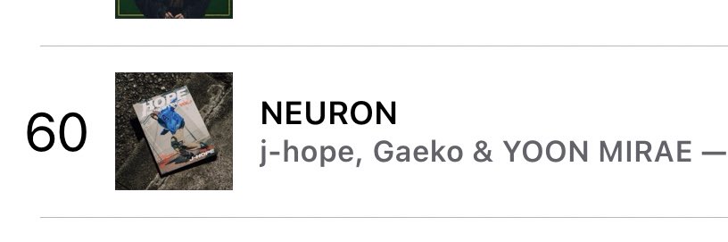 Neuron has jumped to #60 on iTunes Kpop US!!