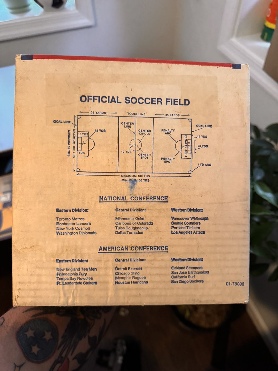 Today in vintage American soccer acquisitions, a never-opened Regent replica match ball for kids from 1978. I don’t think they make medication for what I have.