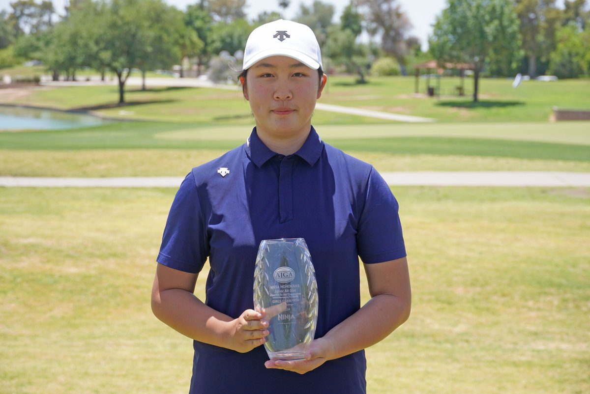 Get it girl 🤩 Ruolin Song (-10) is the wire-to-wire champion in the Girls Division at #JASThunderbird!