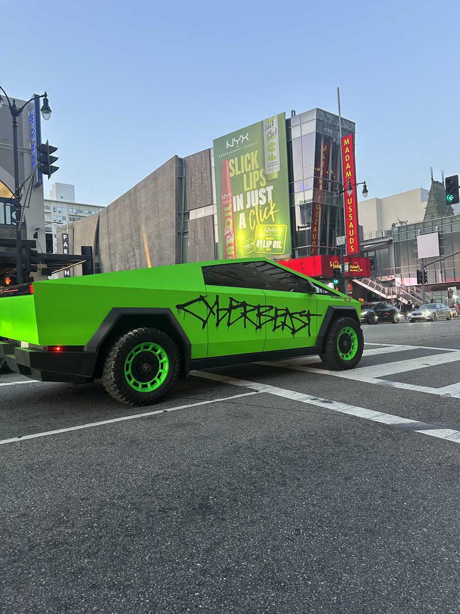 Cybertruck spotted in Hollywood