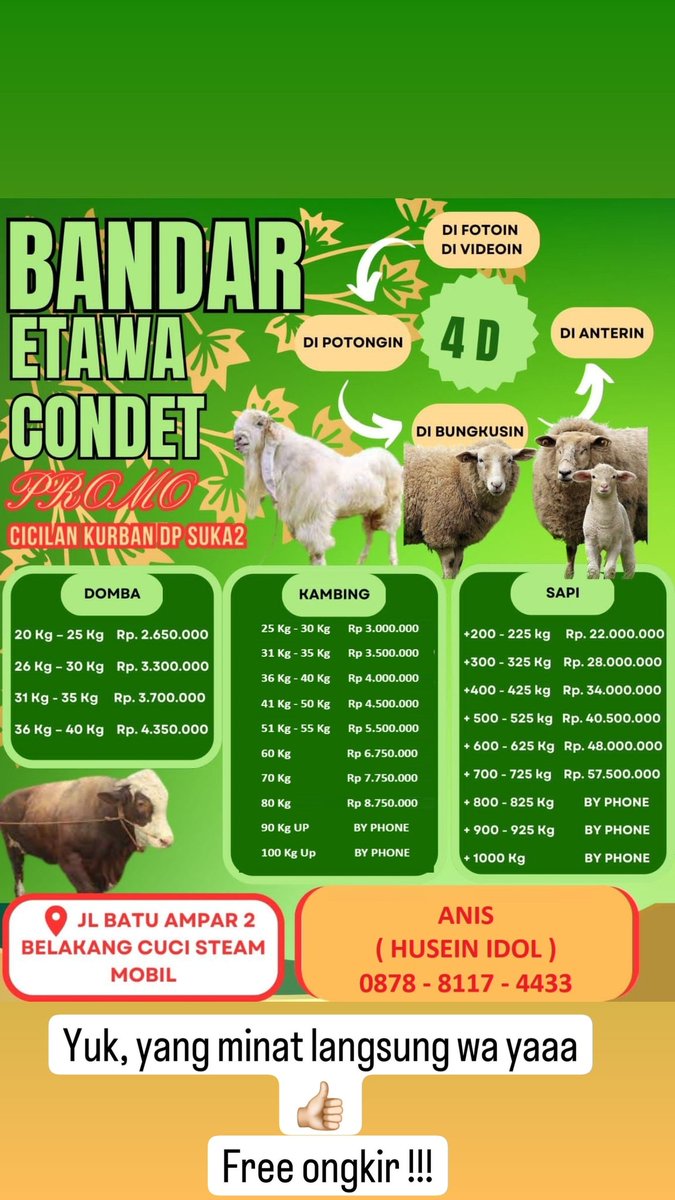 Yuk yg mau kurban 😊