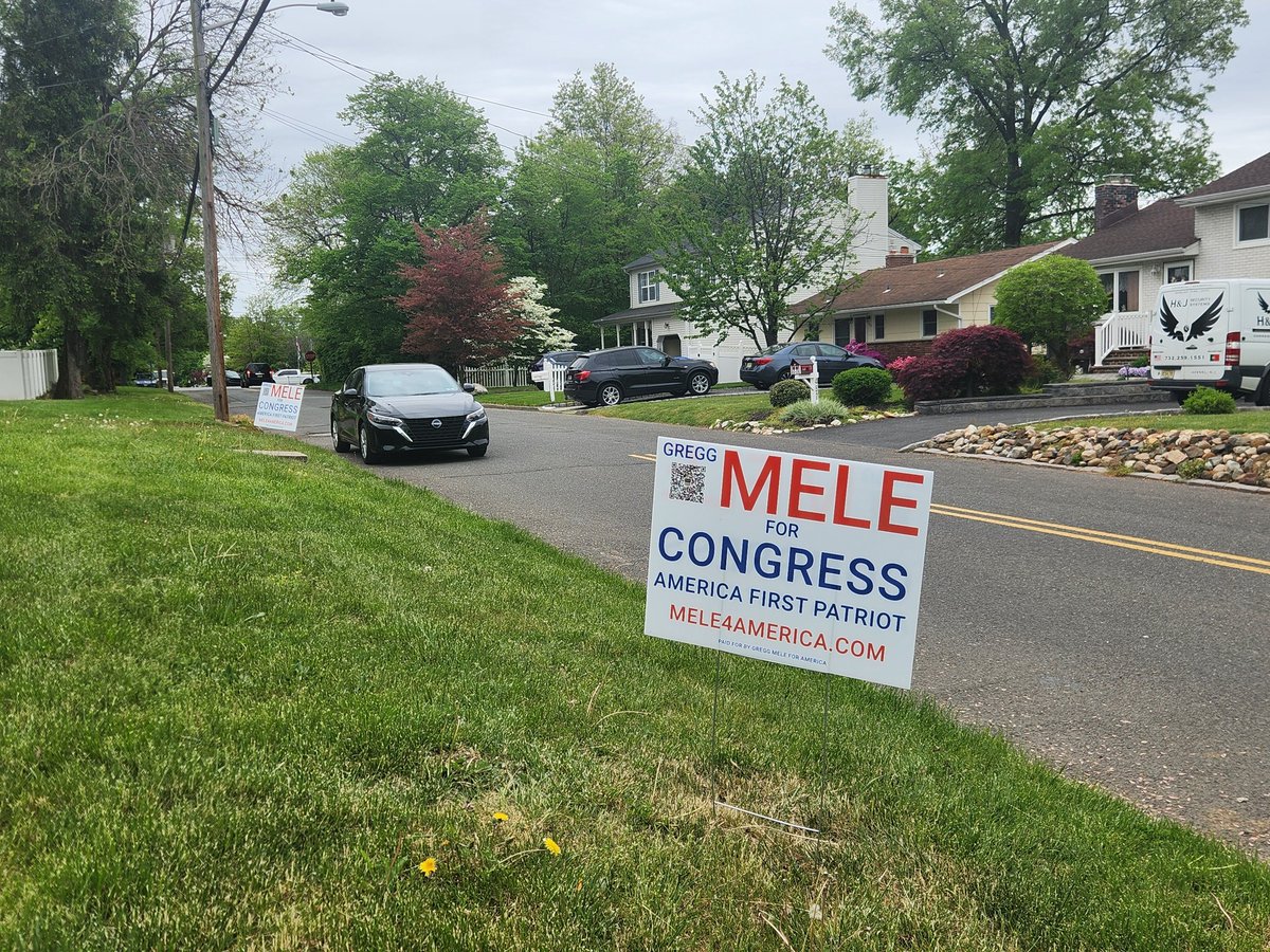 Message me for a yard sign! 🇺🇲

Vote Gregg Mele for Congress in #NJ06 Congressional District 6 for a True #AmericaFirst Republican candidate in #NewJersey 🇺🇲

June 4th 2024 🇺🇲 vote @mele4america !!